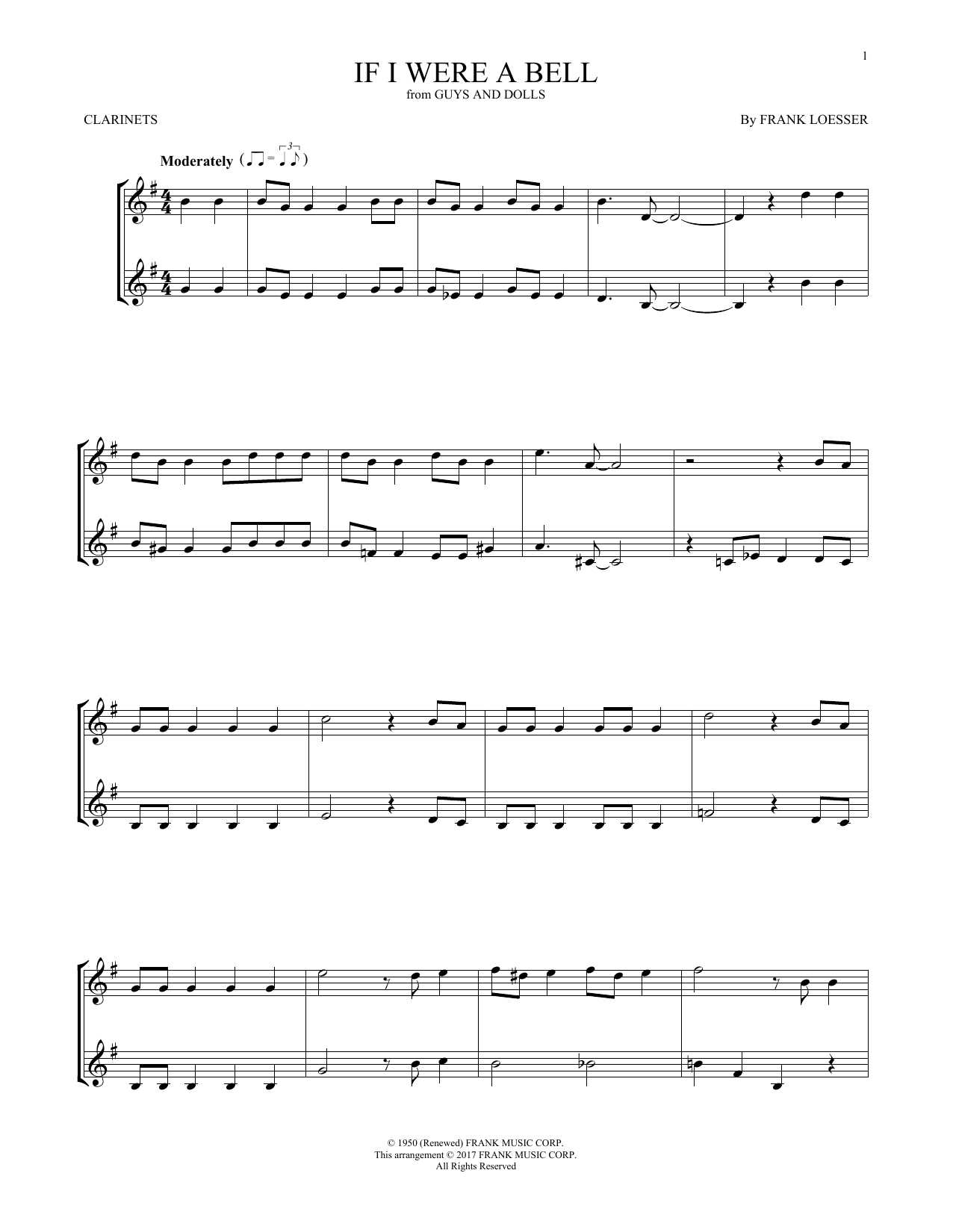 Product gallery: Page 1 of 1 If I Were A Bell, Frank Loesser