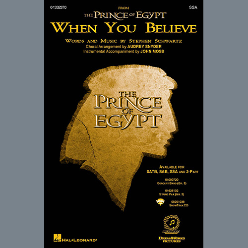 Produktbild zu: When You Believe (from The Prince Of Egypt) (arr. Audrey Snyder)