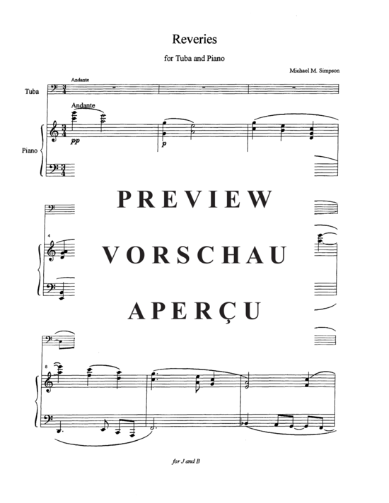 Product gallery: Page 3 of 18 Reveries , , (tuba + piano)