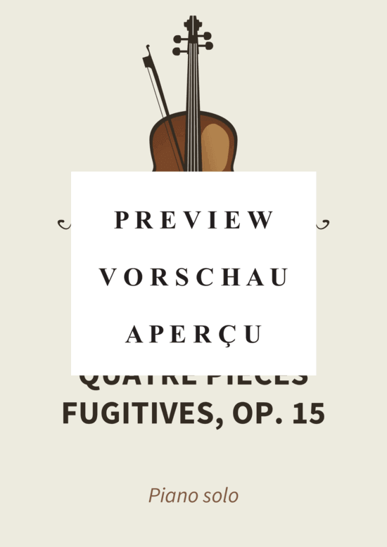 gallery: Quatre Pièces fugitives, Op. 15 - Nr 4 Scherzo , , (Klavier Solo)