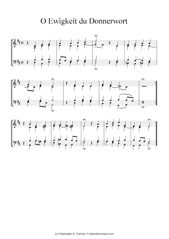 Product picture to: O Ewigkeit du Donnerwort Johann Ch. G. Stade (Hrsgb.), 1830