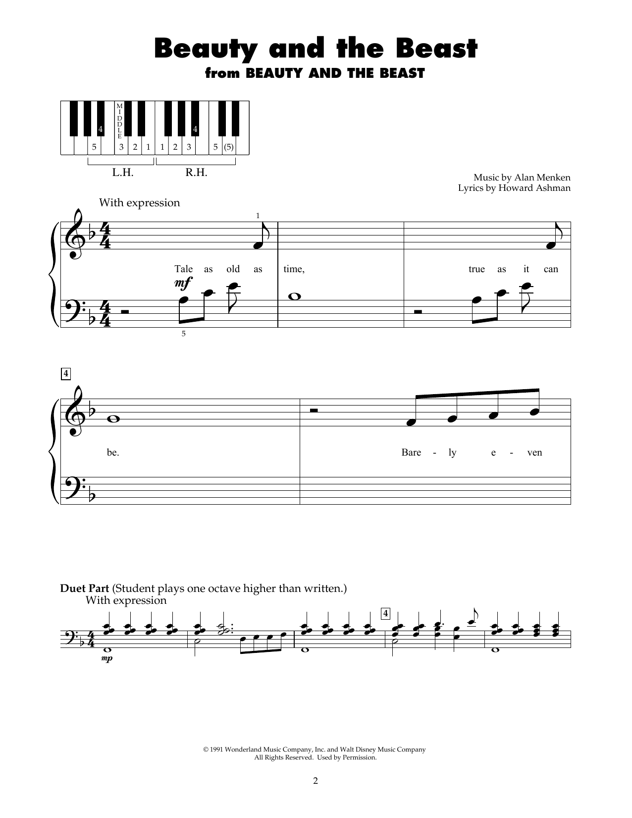 Product gallery: Page 1 of 1 Beauty And The Beast, Alan Menken & Howard Ashman