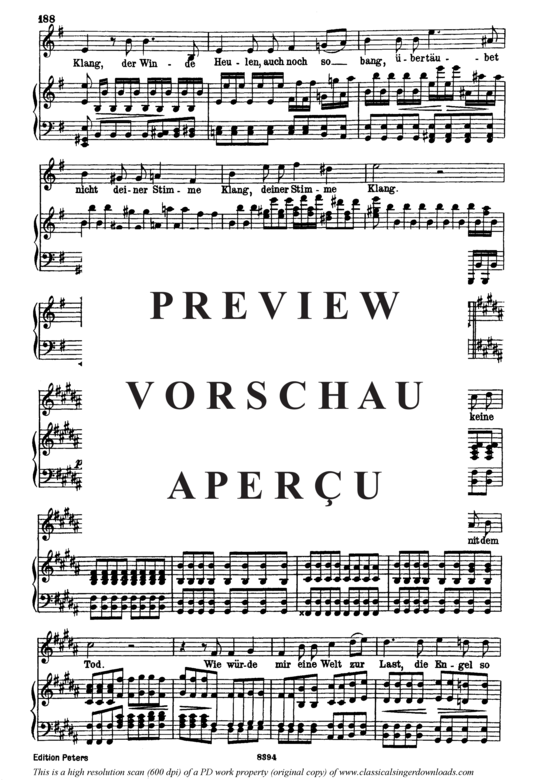 Product gallery: Page 9 of 13 Schiffers Scheidelied D.910, , High Voice and Piano