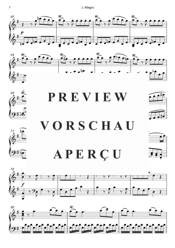 Produktgalerie: Seite 9 von 11 Uma pequena música noturna - Serenata nº 13, , Klavier Solo