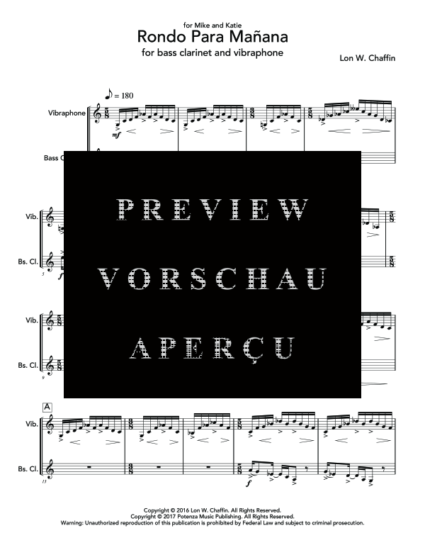 gallery: Rondo Para Manana, , (Vibraphon und Bass Klarinette)