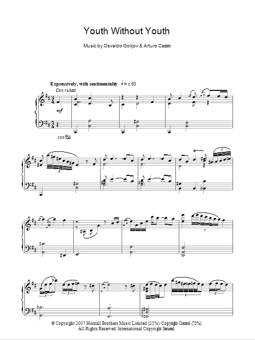 Product gallery: Page 1 of 1 Youth Without Youth (Youth Without Youth), Arturo Castro