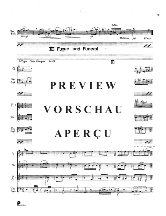 Produktgalerie: Seite 17 von 21 Concertino , , (Gemischtes Ensemble 2x Flöte, Oboe, 2x Klarinette +Euphonium Solo)