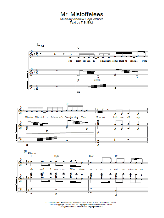 Produktbild zu: Mr. Mistoffelees (from Cats)