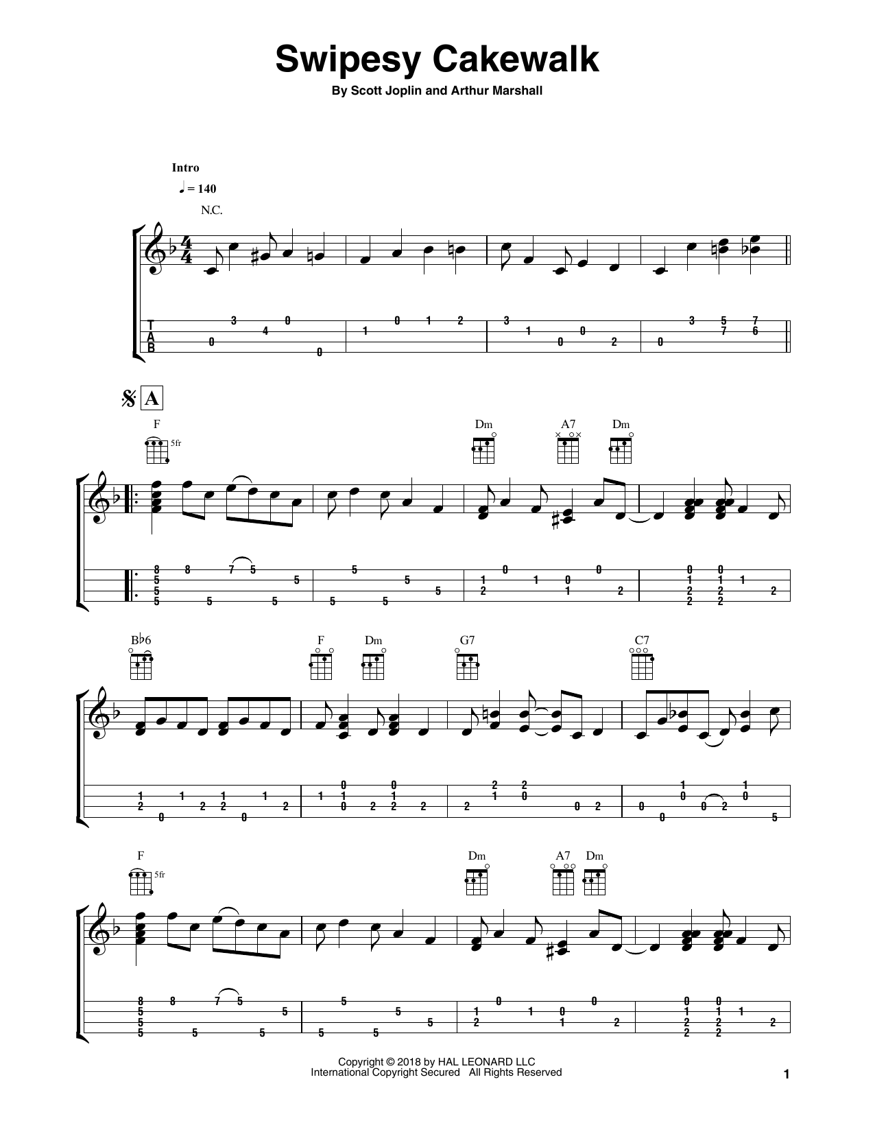 Product gallery: Page 1 of 1 Swipesy Cakewalk (arr. Fred Sokolow), Scott Joplin