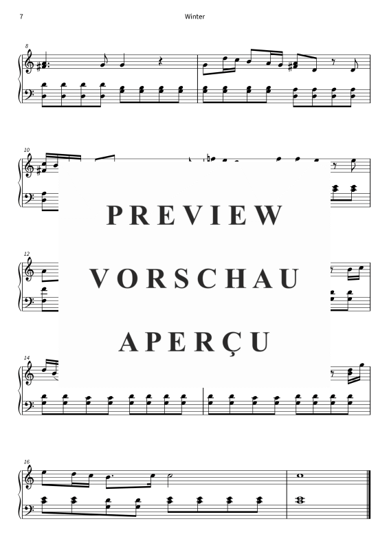 gallery: Winter Magic - Easy Piano Melodies for the Cold Season, , Piano Solo