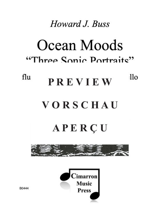 Produktgalerie: Seite 2 von 21 Ocean Moods Three Sonic Portraits , , (Flöte, Klarinette, Violine, Viola, Cello)