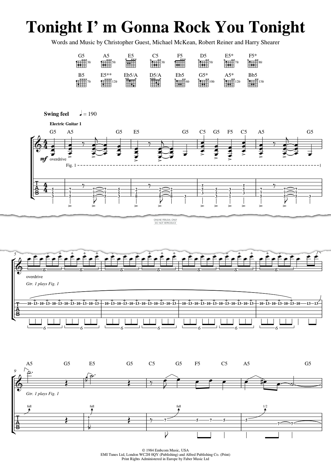 Produktbild zu: Tonight I'm Gonna Rock You Tonight (from "This Is Spinal Tap")