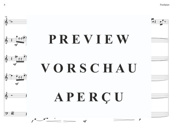 Produktgalerie: Seite 7 von 11 Foofaraw, , (Sopran Saxophon Solo und Holzbläser Quintett)