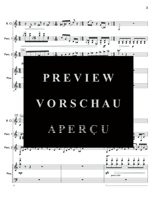 Produktgalerie: Seite 7 von 11 Angles of Repose, , (Trio Bass Klarinette, Percussion und Klavier)