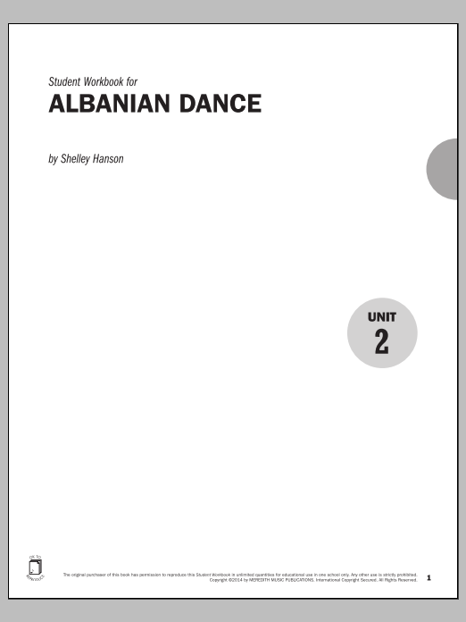 Produktgalerie: Seite 1 von 1 Guides to Band Masterworks, Vol. 5 - Student Workbook - Albanian Dance, Shelley Hanson