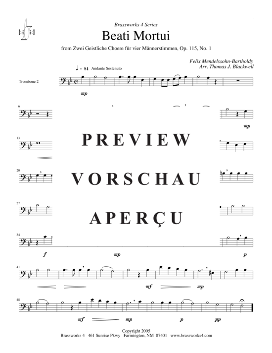 gallery: Beati Mortui , , (Posaunen-Quartett)