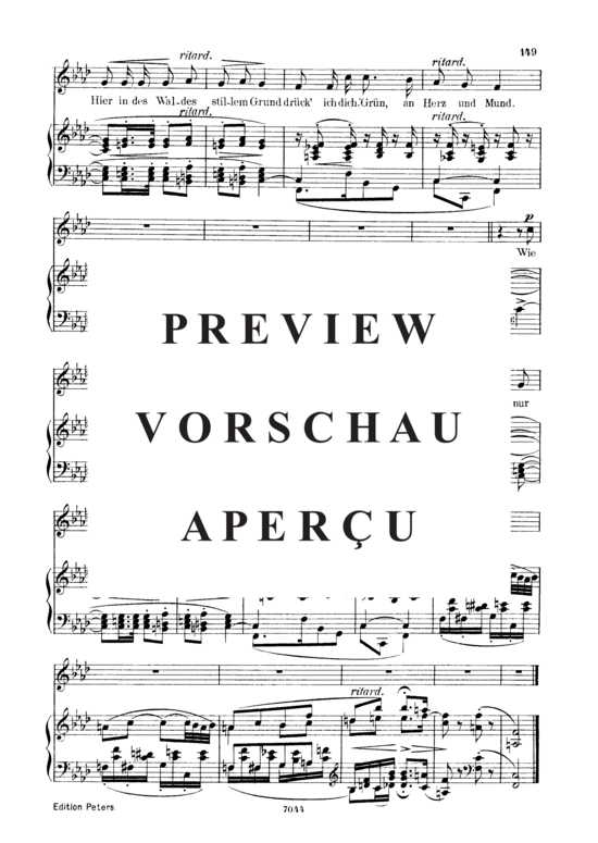 Product gallery: Page 3 of 3 Erstes Grün Op. 35 No.4, , Low Voice and Piano