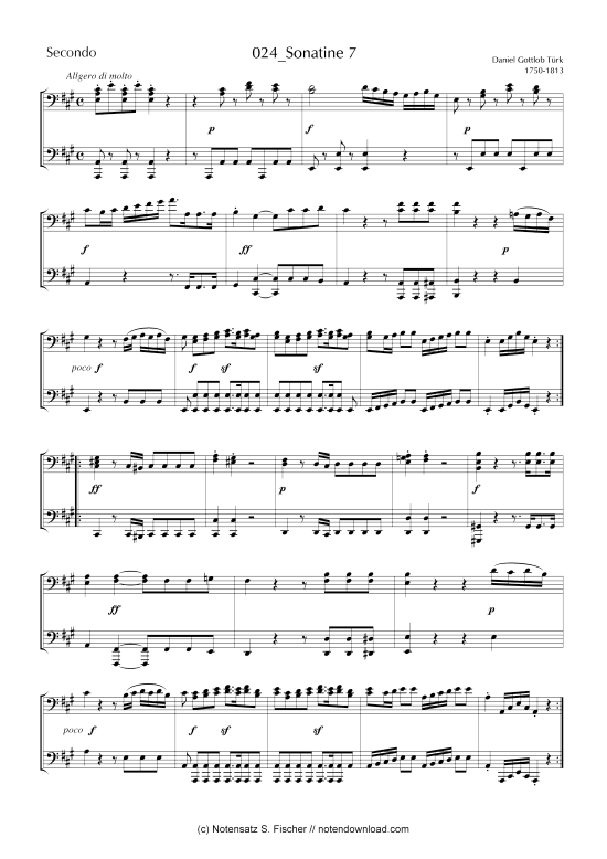 Produktbild zu: Sonatine Daniel Gottlob Türk (1756-1813) 