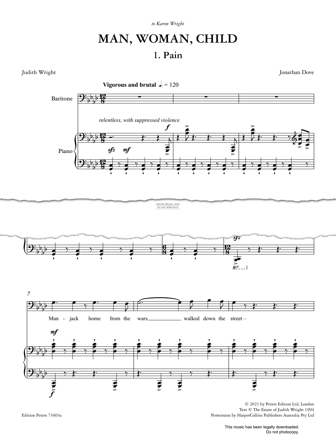 Produktgalerie: Seite 1 von 1 Man, Woman, Child, Jonathan Dove, Gesang, Klavier