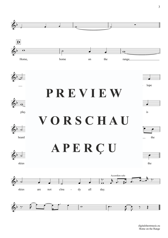 Product gallery: Page 4 of 4 Home On The Range, Folk Song, American, (recorder)