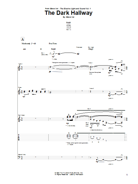 Produktgalerie: Seite 1 von 1 The Dark Hallway, Steve Vai, Gitarre