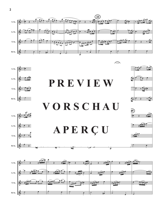 Product gallery: Page 3 of 21 Passacaglia u. Fuge in C-Moll , , (Saxophone quartet SATB)