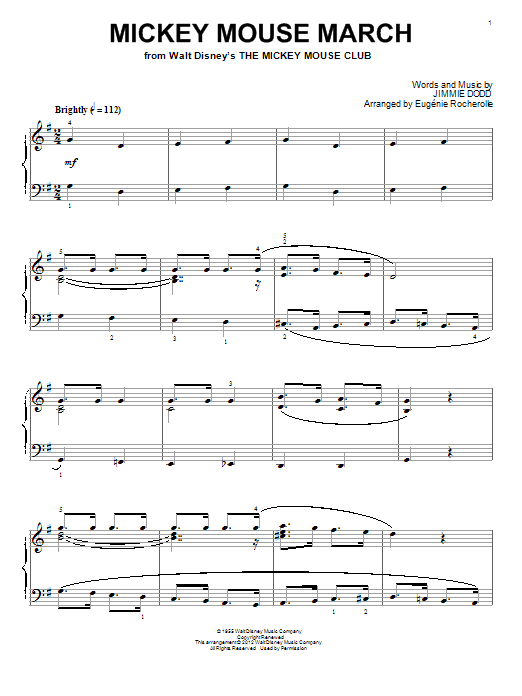 Product gallery: Page 1 of 1 Mickey Mouse March (from The Mickey Mouse Club) (arr. Eugenie Rocherolle), Eugénie Rocherolle