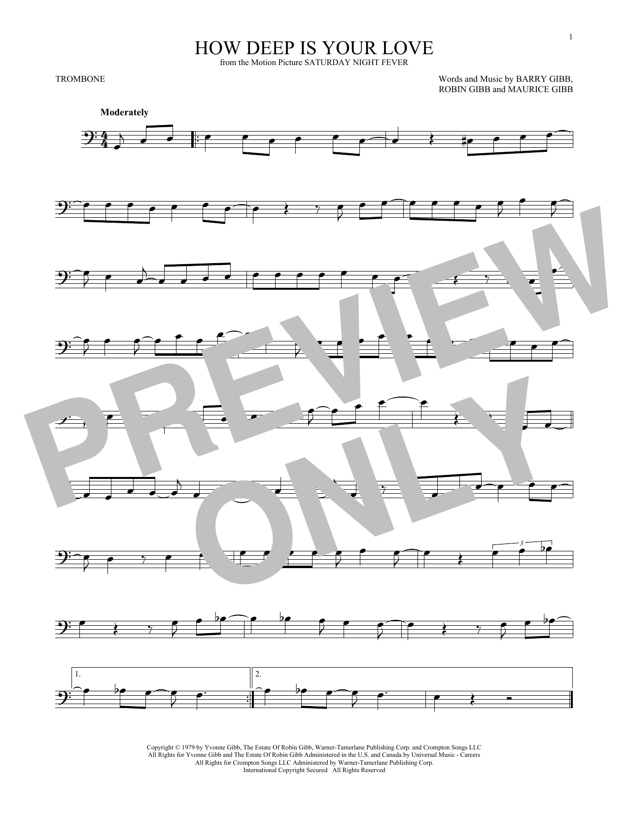 Product gallery: Page 1 of 1 How Deep Is Your Love, The Bee Gees