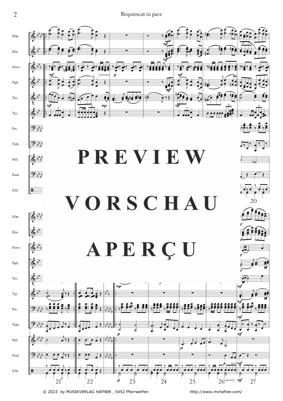 gallery: Requiescat in pace, , (large wind orchestra)