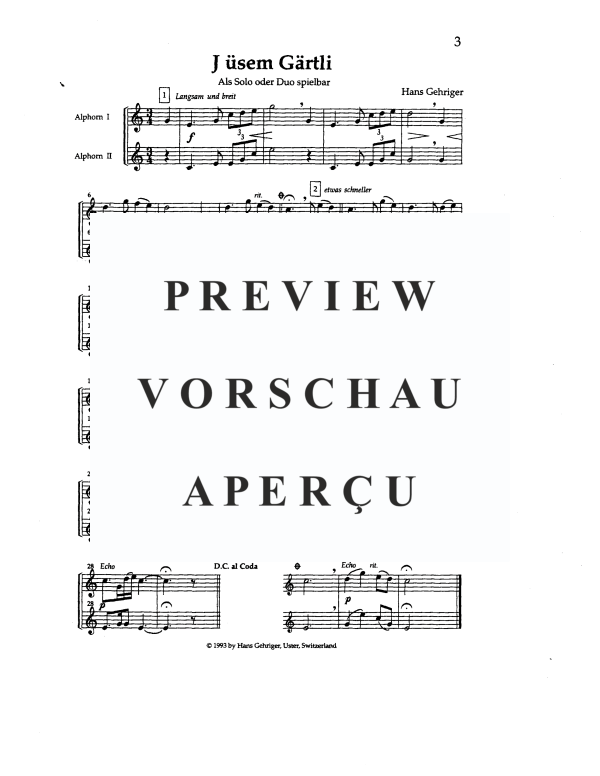 Produktgalerie: Seite 6 von 11 Alphornmelodien II, , Alphorn Solo, Duett, Trio
