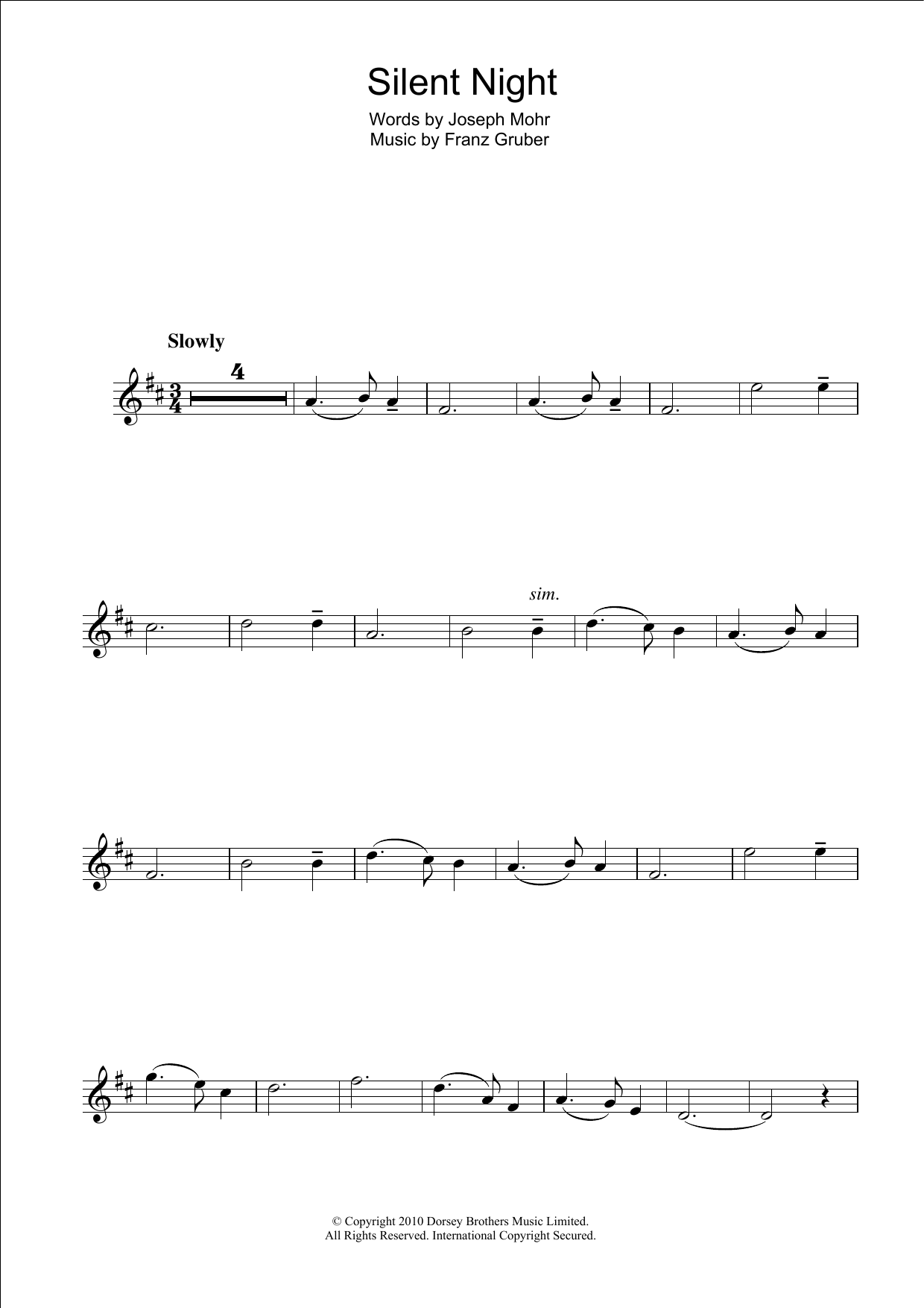 Product picture to:  Silent Night - Traditional Carol