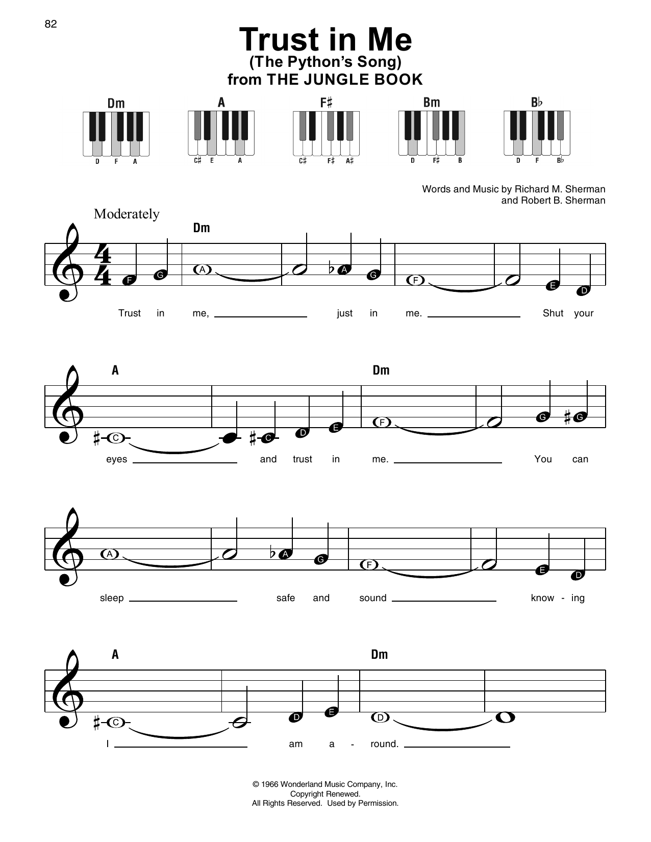 Produktbild zu: Trust In Me (The Python's Song) (from The Jungle Book)