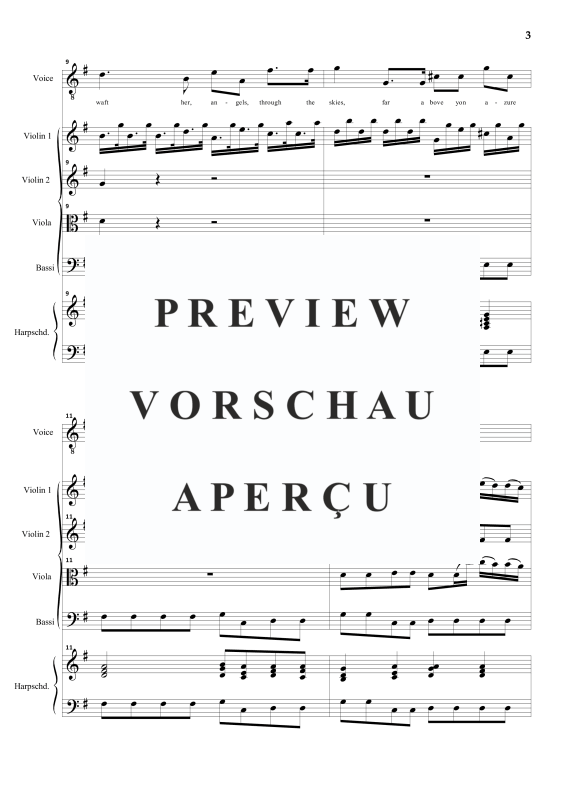 Produktgalerie: Seite 6 von 11 Waft her angels through the skies (aus Jephtha), , Tenor Solo und Streicher Ensemble BC