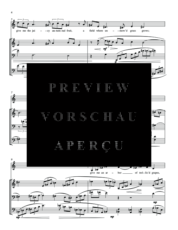 Produktgalerie: Seite 7 von 11 Three Whitman Songs, , (Gemischtes Ensemble Holzbläser, Cello und Mittlere Stimme)
