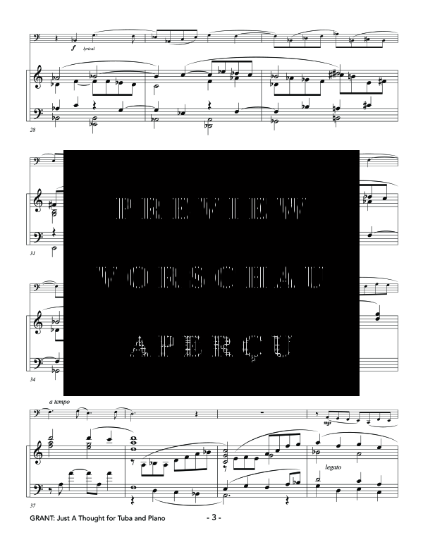 Product gallery: Page 8 of 11 Just a Thought, , (tuba and piano)