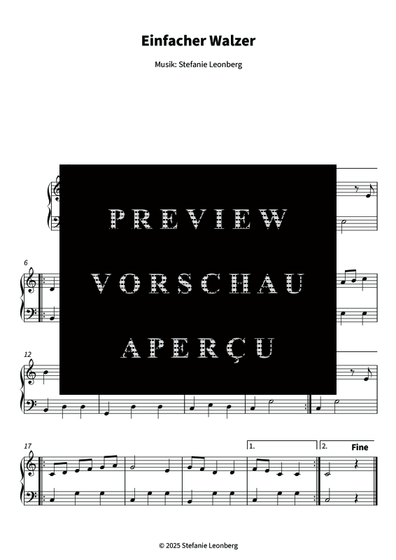 gallery: Einfacher Walzer, , (Klavier Solo)