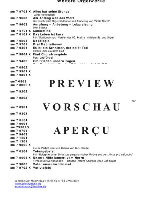 Product gallery: Page 12 of 13 Kreuzwegstationen , , (violin + organ)