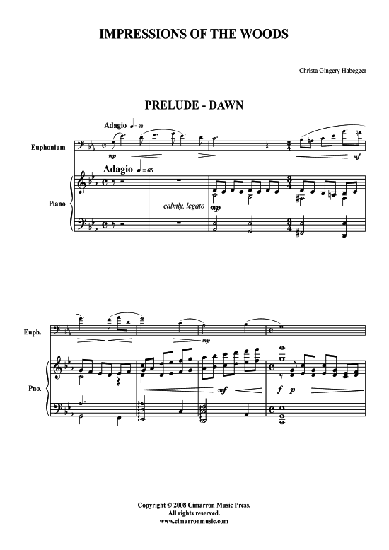 gallery: Impressions of the Woods , , (Bariton/Pos + Klavier)