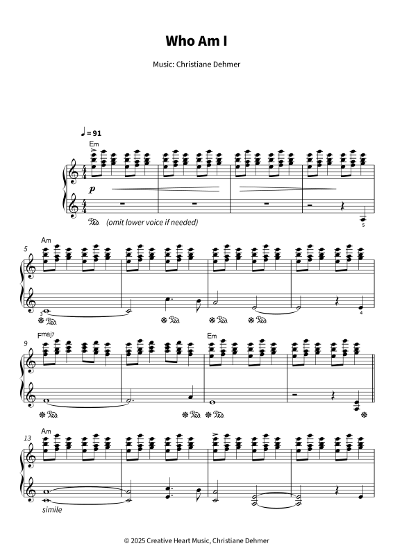 Produktgalerie: Seite 1 von 11 Who Am I, , Klavier Solo