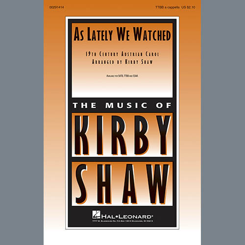 cover: As Lately We Watched, Kirby Shaw