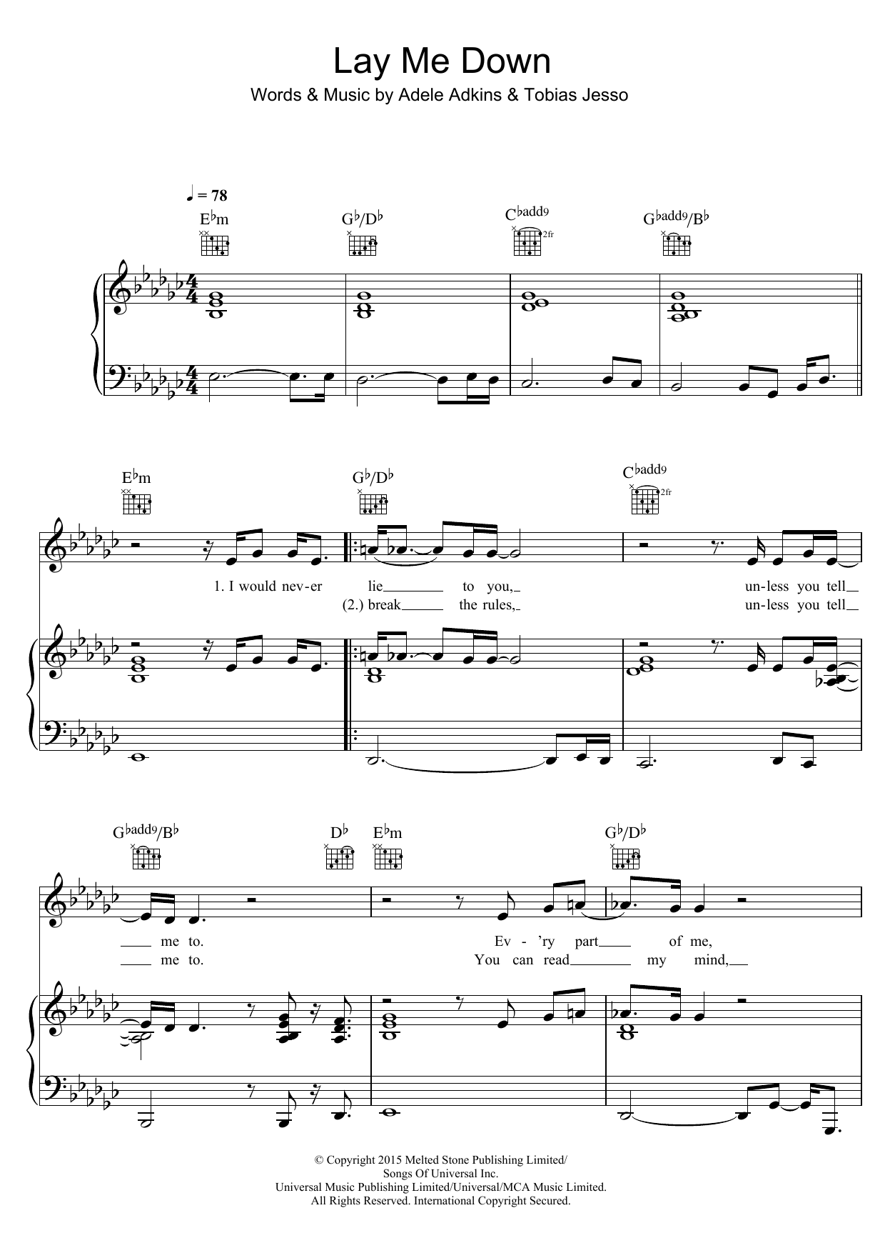 Produktbild zu: Lay Me Down