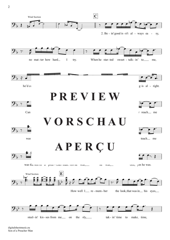 Produktgalerie: Seite 3 von 4 Son Of A Preacher Man  , Springfield, Dusty, (Violon-Cello)