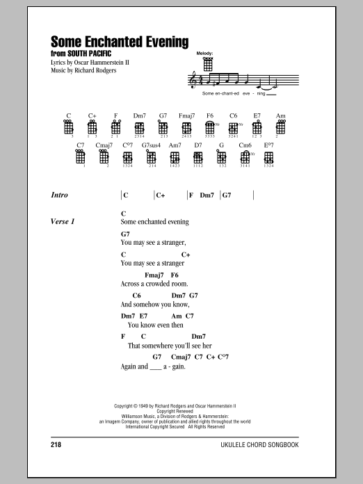 Product gallery: Page 1 of 1 Some Enchanted Evening, Rodgers & Hammerstein