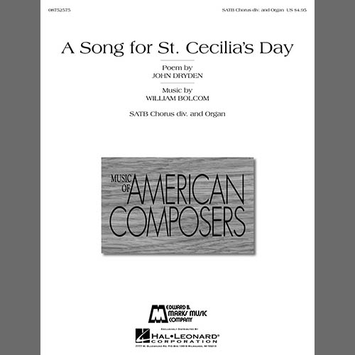 cover: A Song For St. Cecilia's Day, William Bolcom, Chor