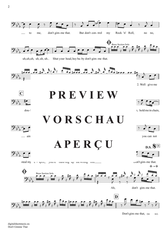 Produktgalerie: Seite 3 von 4 Don´t Gimme That , Bosshoss, The, (Violoncello)