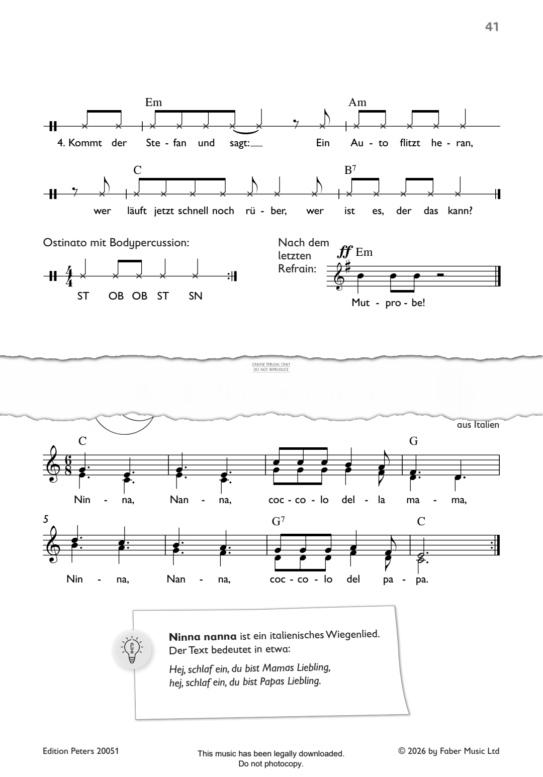 Produktbild zu: Ninna nanna