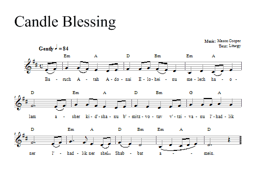 Product gallery: Page 1 of 1 Candle Blessing, Dan Nichols