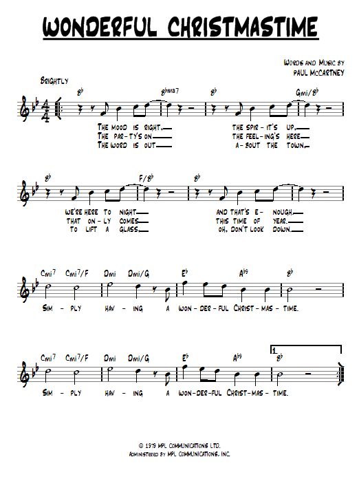 Product gallery: Page 1 of 1 Wonderful Christmastime, Paul McCartney