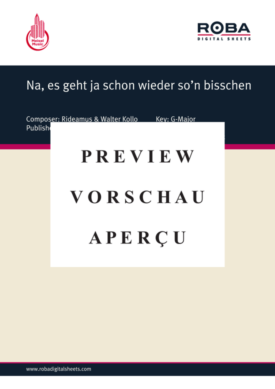 Produktgalerie: Seite 2 von 7 Na, es geht ja schon wieder so´n bisschen, 	, Klavier und Gesang
