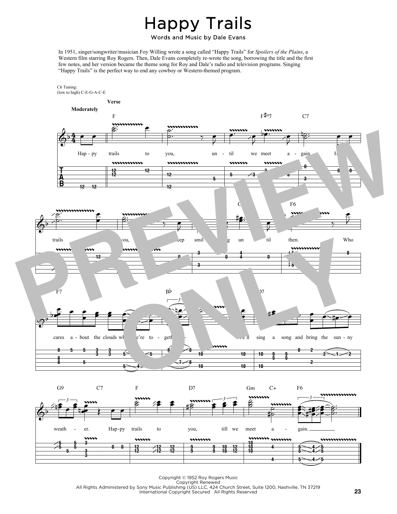 Produktbild zu: Happy Trails (arr. Fred Sokolow)